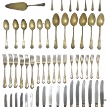 חלקי סט סכו"ם כסף גרמני עתיק