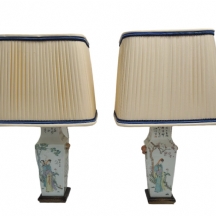 זוג בסיסים (רגליים) סיניים למנורות שולחניות