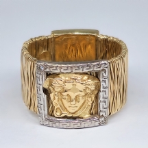 טבעת זהב 14 קארט (חתום)  בסגנון ורסצ'ה
