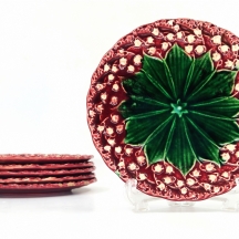 6 צלחות מג'וליקה עתיקות Villeroy & Boch