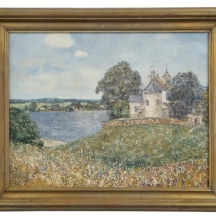 'Vishnevo' (זה המקום היכן שנולדת) - שמן על בד, ציור בלארוסי, חתום