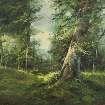 'יער בן שמן' - שמן על בד