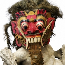 מסכת רנגדה הקדושה (Sacred Rangda Mask Hair)