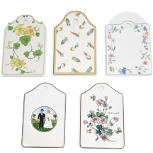 לוט של 5 מגשי פורצלן גרמנים לגבינות, תוצרת: 'Villeroy & Boch'