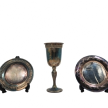 3 כלי כסף שונים תוצרת 'הצורפים' (Hazorfim)