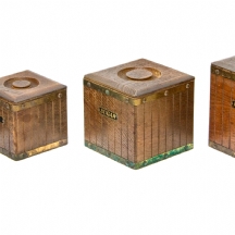 סט של 4 קופסאות לתבלינים עשויות עץ