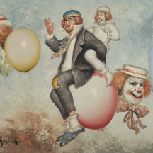 William Moninet- 'ליצנים ובלונים פורחים' -