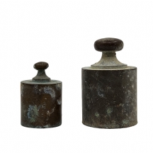 לוט של 2 משקולות ברונזה עותומניות עתיקות