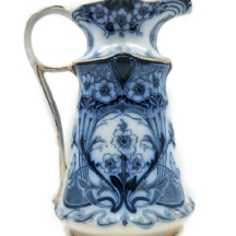 כד חרס אנגלי עתיק מסט טואלט לרחצה, מתוצרת חברת: 'Middleport pottery'