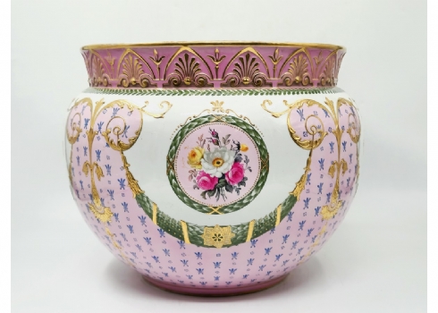 עציץ (Jardiniere) גרמני עתיק מהרבע האחרון של המאה ה-19