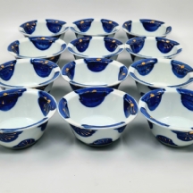 סט של 12 קעריות פורצלן יפניות