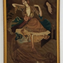 'רקדנית הפלמנקו' - תמונת גובלן 'פטיט פואה' petit pois needlepoint