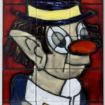 אנדרה באייר (קרמיקאי צרפתי) Andre Bayer, תמונה המורכבת מ-21 אריחי קרמיקה