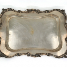 מגש כסף גרמני כבד ומפואר, עשוי כסף: '800'