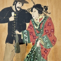 ציור סיני עתיק מתקופת הרפובליקה (1912-1949) טכניקה מעורבת על נייר, לא חתום