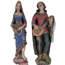 קרל אובלייטנר (Karl Obleitner קרמיקאי גרמני, 1895–1987) זוג קישוטי קיר גרמנים