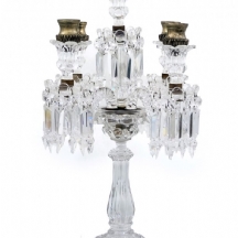 קנדלברה צרפתית איכותי, גדולה ומרשימה במיוחד, מתוצרת 'בקרה' (Baccarat)', צרפת.