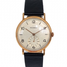 שעון יד לגבר מתוצרת MOVADO, עשוי 18K זהב,