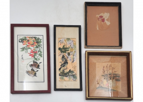 4 ציורים סיניים, טכניקות שונות