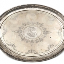 מגש כסף גרמני איכותי ויפה מתוצרת הצורף: 'Gustav Memmert Berlin'