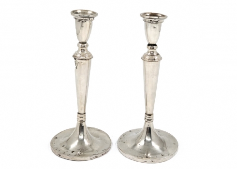 זוג פמוטי כסף פולנים, חתומים