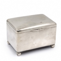 תיבה עתיקה לאתרוג, עשויה כסף(חתומה), מוזהבת בפנים