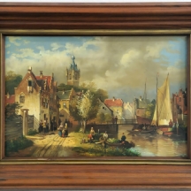 דניאל סברני (הונגריה, נ. 1949) (Daniel Szeberenyi) - 'נוף הולנדי'