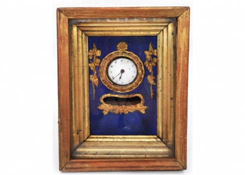 שעון עתיק ממוסגר מתקופת בידרמייר (Biedermeier)