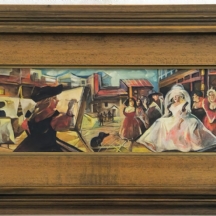 גרטי רובינשטיין (1947-2001) - 'כלה בלבן' - ציור שמן על לוח, חתום