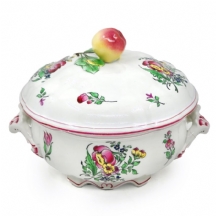 כלי פאיינס צרפתי עתיק מתוצרת Keller & Guerin מלונוויל Luneville