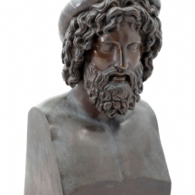 פסל ברונזה שולחני עתיק מהמאה ה-19 בדמותו של אסקלפיוס (Aesculapius) אל הרפואה