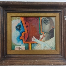 גרשון רנרט (Gershon Rennert) - ציור שמן על בד צרפתי, חתום