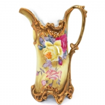 קנקן פורצלן יפני עתיק בסגנון אנגלי ויקטוריאני, מתוצרת: ניפון (Nippon), טוקיו יפן