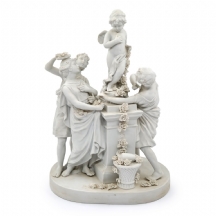 'הערצת קופידון' - קבוצה פיסולית עשויה ביסקוויט / פאריאן