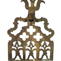 חנוכיה עתיקה בת יותר ממאה שנה מסוף המאה ה-19 או מתחילת המאה העשרים