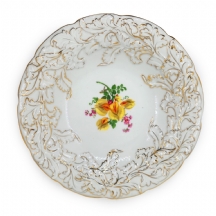 צלחת פורצלן גרמנית מתוצרת: מייסן Meissen, חתומה