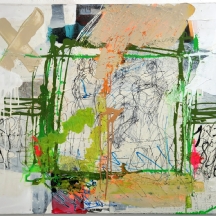 משה ליידר (Moshe Leider), ' אבסטראקט ' - ציור בטכניקה מעורבת