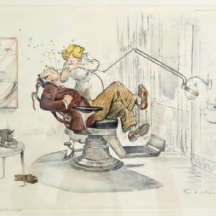 גסטון הופמן (Gaston Hoffmann, France,1883-1960) - ליטוגרפיה, חתום בעיפרון