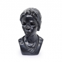 רנאבאס פומבה (Baranabas Fombe) - 'ראש אישה', פסל אבן אפריקאי