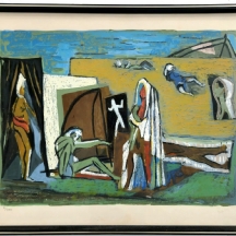 מרסל ינקו  (Marcel Janco) - ליטוגרפיה חתומה בעיפרון וממוספרת: 71/250