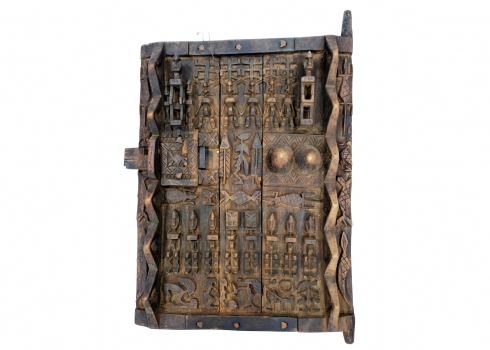 לאספני אמנות אפריקאית - דלת עץ של אסם תבואה (Granary Door) של אנשי הדוגון