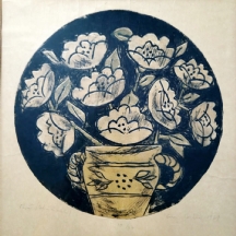 אווה צרבו Eva Cerbu Siegler (רומניה, 1924-2008) Anemones, הדפס חתום בעפרון 10/20