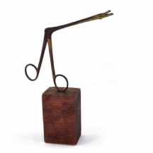 דן בן אמוץ (1924-1989) - 'ציפור', פסל מתכת ועץ