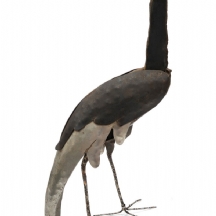 אודי דיין (1942-2017) - 'ציפור', פסל עשוי מתכת, חתום