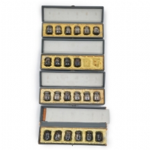 22 מלחיות יפניות אישיות תוצרת HIRATA & Co עשויות כסף סטרלינג