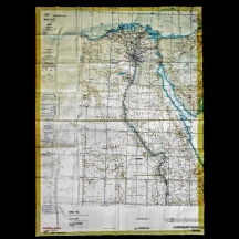 מפת טייסים אמריקאית של אזור ארץ ישראל וחצי האי סיני