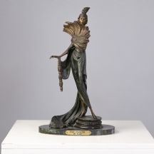 פסל ברונזה בסגנון עבודתו של אמן האר דקו הרוסי צרפתי רומיין דה טירוף