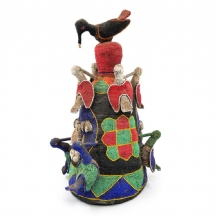 כיסוי ראש אפריקאי בצורת כתר של אנשי הירובה Yoruba, ניגריה