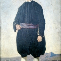 אלכסנדר-גבריאל דקאן (צרפת, 1803-1860) ציור עתיק, שמן על לוח, חתום