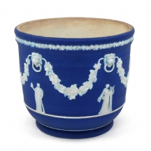 עציץ (Jardiniere) חרס אנגלי עתיק מתוצרת 'וודג'ווד' (Wedgwood)